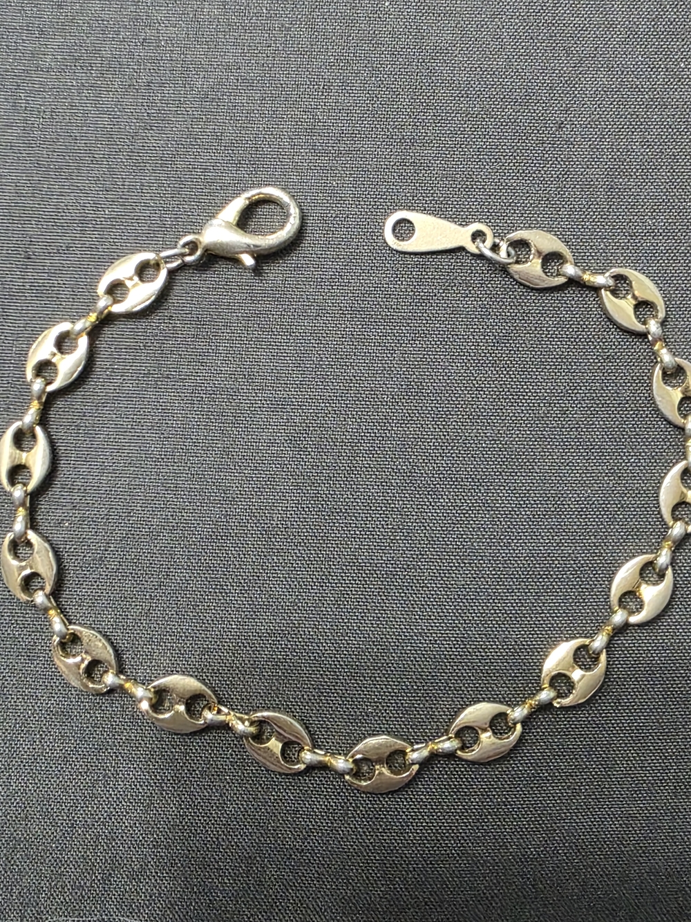 Estate -Polished Gold-Tone Fashion Link Bracelet - 421